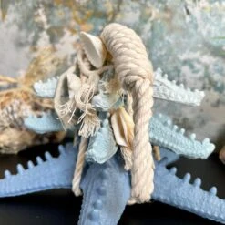 Darthome Limited Blue & White Starfish In Rope Ornament -Darthome Limited IMG E5304