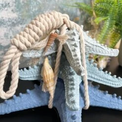 Darthome Limited Blue & White Starfish In Rope Ornament -Darthome Limited IMG E5306