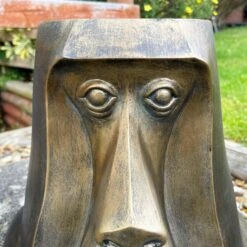 Darthome Limited Gold Monkey Head Planter Large -Darthome Limited IMG E5326 edited64