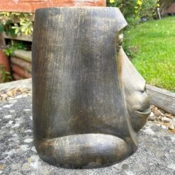 Darthome Limited Gold Monkey Head Planter Large -Darthome Limited IMG E5327 edited65