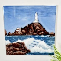 Darthome Limited Lighthouse Island Ceramic Art Tile 8x8"