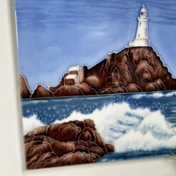 Darthome Limited Lighthouse Island Ceramic Art Tile 8x8" -Darthome Limited IMG E5351