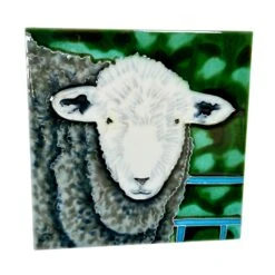 Darthome Limited Sheepish Look Ceramic Art Tile 8x8" -Darthome Limited IMG E5382copy