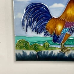 Darthome Limited Cockerel Ceramic Art Tile 8x8" -Darthome Limited IMG E5390