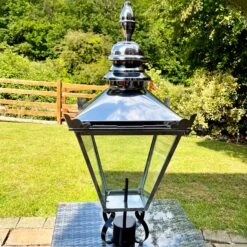Darthome Limited Stainless Steel Victorian Street Post Lantern 90cm
