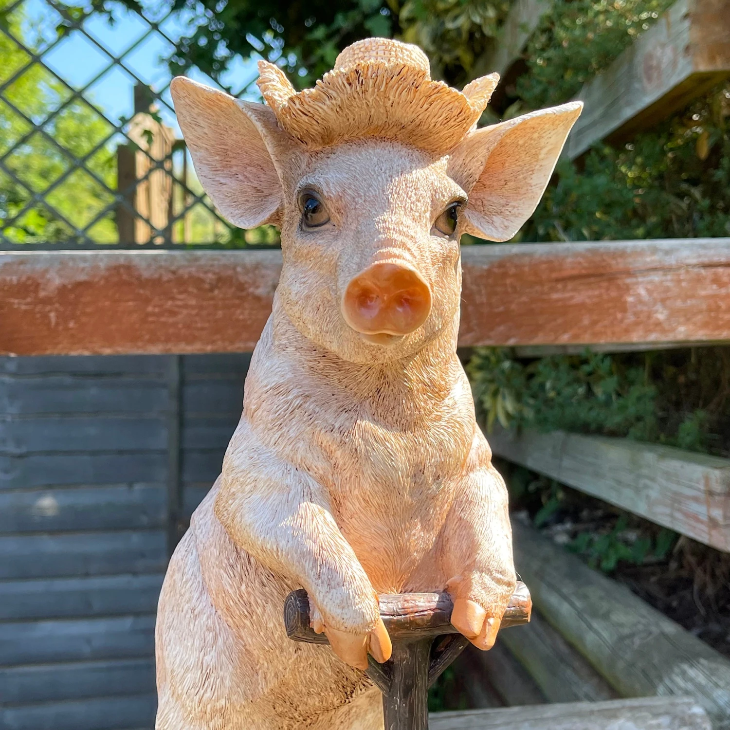 Darthome Limited Pig With Spade Garden Sculpture 5 Darthome Limited Pig With Spade Garden Sculpture - Image 5