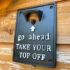Darthome Limited Take Your Top Off Cast Iron Wall Bottle Opener