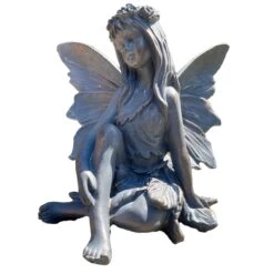 Darthome Limited Bronze Sitting Flower Fairy Ornament -Darthome Limited IMG E5859 edited116copy