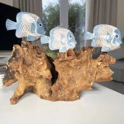 Darthome Limited Blue Fish On Teak Root Coral Reef Sculpture 17 Darthome Limited Blue Fish On Teak Root Coral Reef Sculpture -Darthome Limited IMG E5889