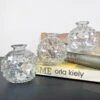 Darthome Limited Set Of 3 Clear Glass Bobble Vases