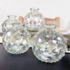 Darthome Limited Set Of 4 Clear Glass Bobble Vases