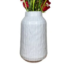 Darthome Limited Striped Pastel Grey Vase -Darthome Limited IMG E6159copy