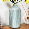 Darthome Limited Glazed Ceramic Indented Bottle Vase