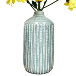 Darthome Limited Glazed Ceramic Indented Bottle Vase -Darthome Limited IMG E6183copy