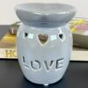 Darthome Limited Love Stensil Grey Wax Melt Burner