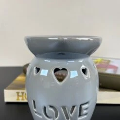Darthome Limited Love Stensil Grey Wax Melt Burner -Darthome Limited IMG E6191 edited64