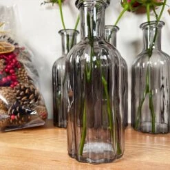Darthome Limited Set Of 4 Smoky Grey Bottle Vases -Darthome Limited IMG E6201