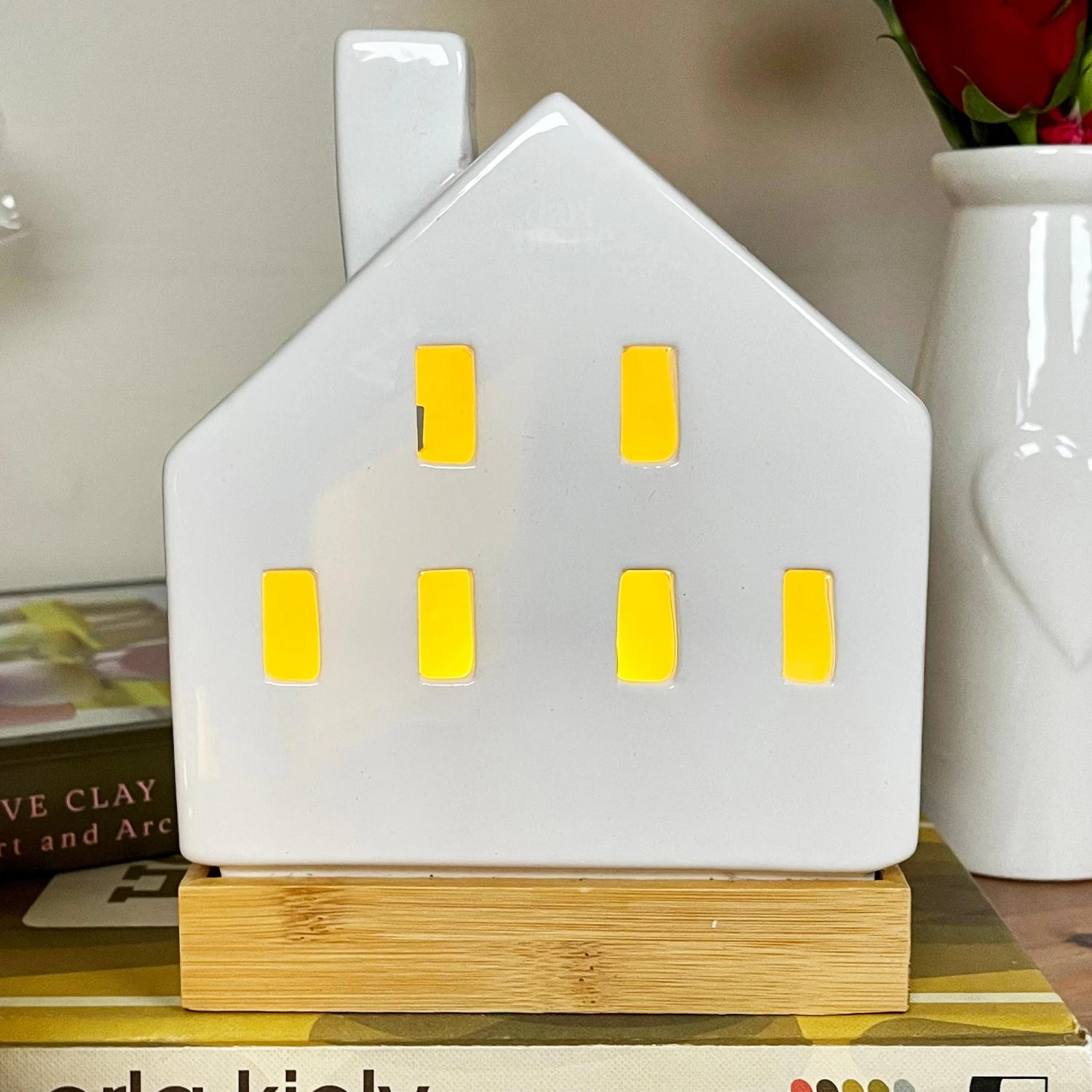 Darthome Limited Light Up Ceramic House Ornaments With Wood Base 11 Darthome Limited Light Up Ceramic House Ornaments With Wood Base - Image 11