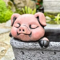 Darthome Limited Cement Pig In Trough Planter -Darthome Limited IMG E6350 edited54