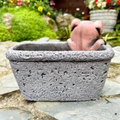 Darthome Limited Cement Pig In Trough Planter -Darthome Limited IMG E6351 edited55