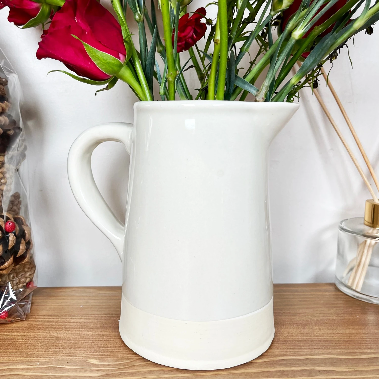 Darthome Limited Two Tone Embossed Heart Jug Vase 7 Darthome Limited Two Tone Embossed Heart Jug Vase - Image 7