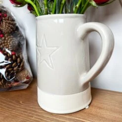 Darthome Limited Two Tone Embossed Star Jug Vase -Darthome Limited IMG E6383