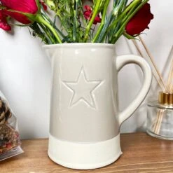 Darthome Limited Two Tone Embossed Star Jug Vase