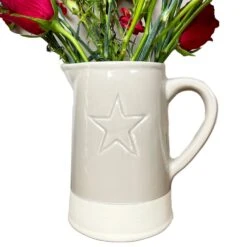 Darthome Limited Two Tone Embossed Star Jug Vase -Darthome Limited IMG E6387copy