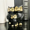 Darthome Limited Monochrome Barn Owl Family Figurine