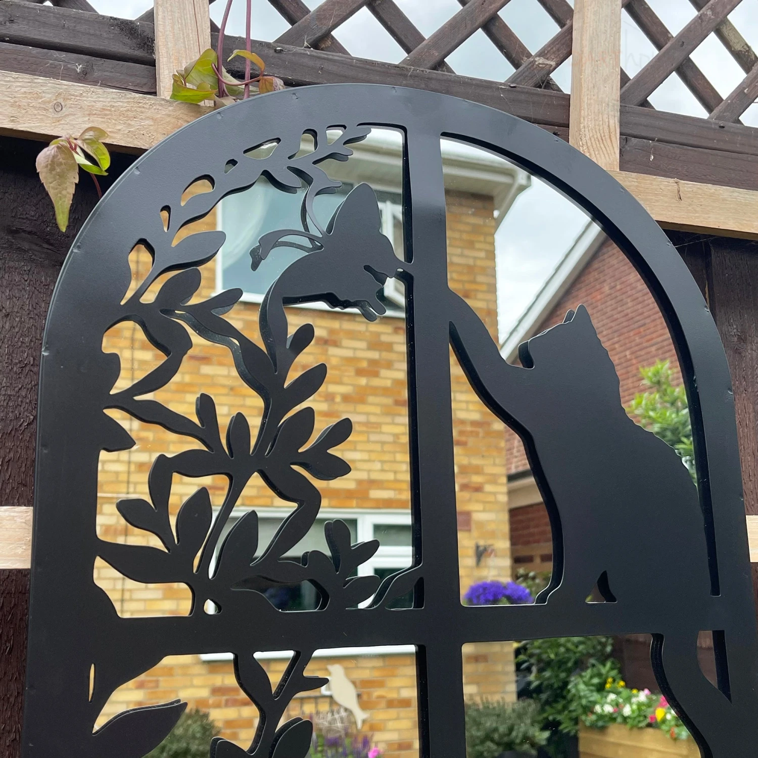 Darthome Limited Cat In Window Silhoeutte Garden Mirror 2 Darthome Limited Cat In Window Silhoeutte Garden Mirror - Image 2