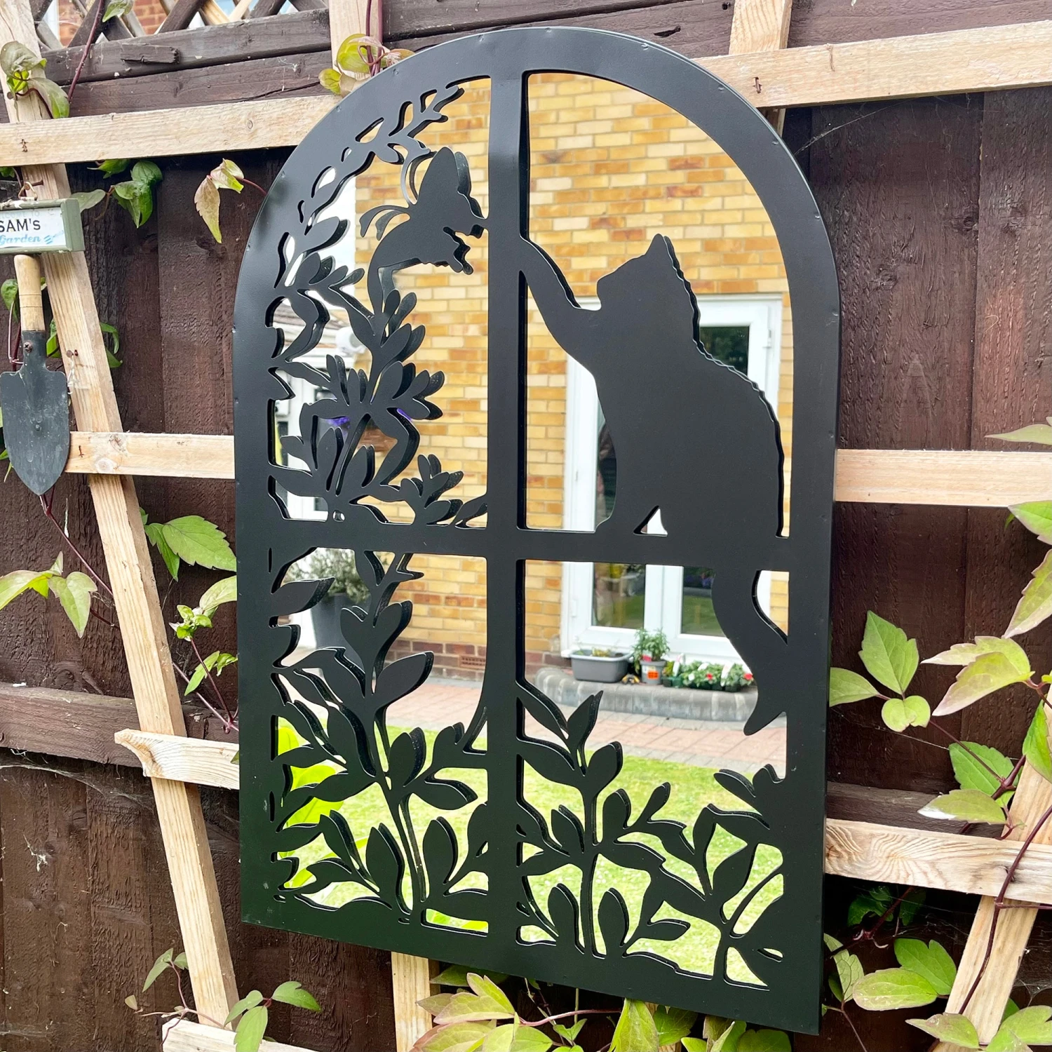 Darthome Limited Cat In Window Silhoeutte Garden Mirror 1 Darthome Limited Cat In Window Silhoeutte Garden Mirror