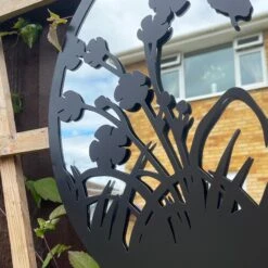 Darthome Limited Butterfly Flower Garden Silhouette Mirror -Darthome Limited IMG E6530 edited216