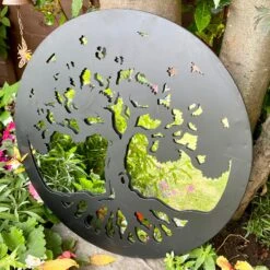 Darthome Limited Black Tree Of Life Garden Silhouette Mirror -Darthome Limited IMG E6538 edited224