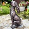 Darthome Limited Bronze Garden Moongazing Hare Ornament
