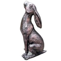 Darthome Limited Bronze Garden Moongazing Hare Ornament -Darthome Limited IMG E6550 edited234copy