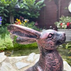 Darthome Limited Bronze Garden Alert Hare Ornament -Darthome Limited IMG E6555 edited239