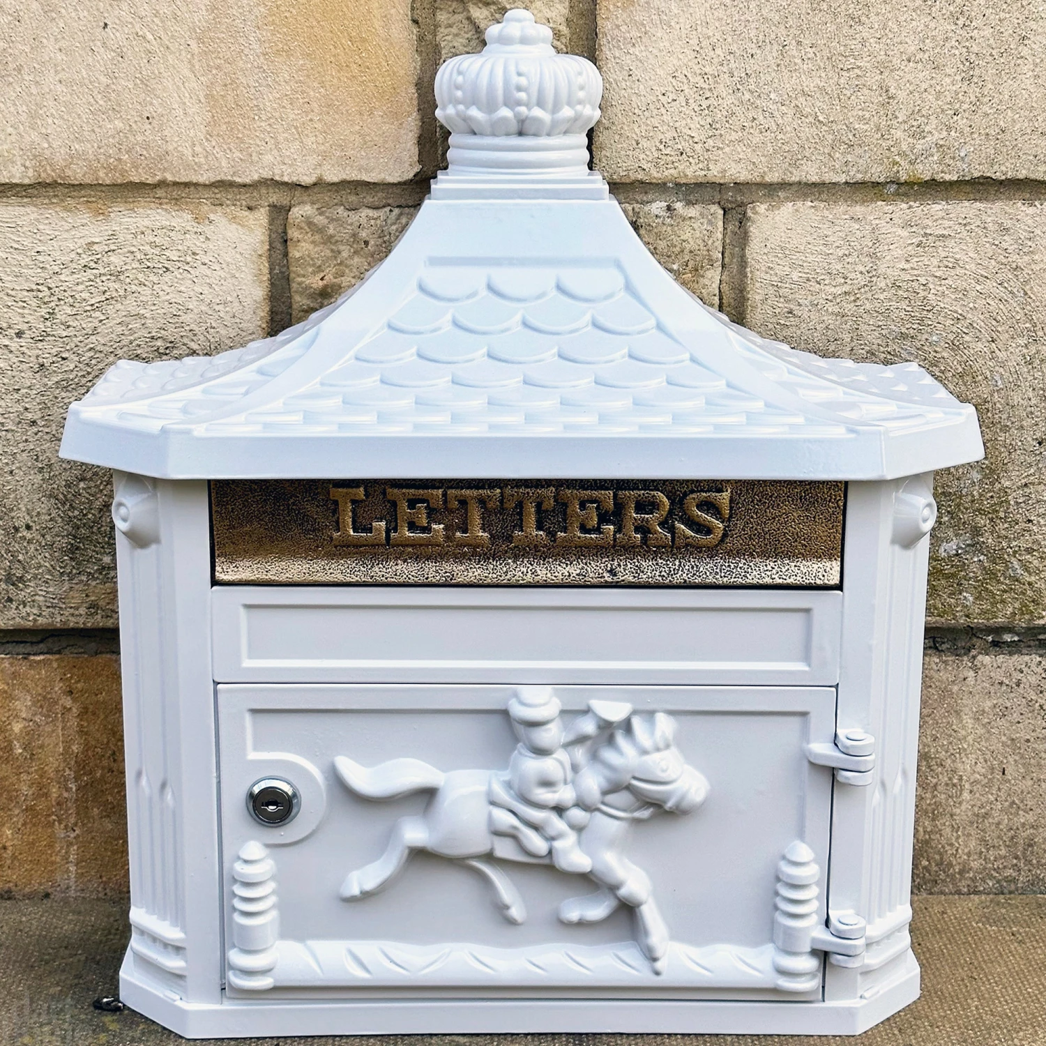 Darthome Limited Victorian Glossy White Post Box 1 Darthome Limited Victorian Glossy White Post Box