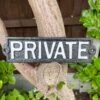 Darthome Limited Black Cast Iron Private Sign