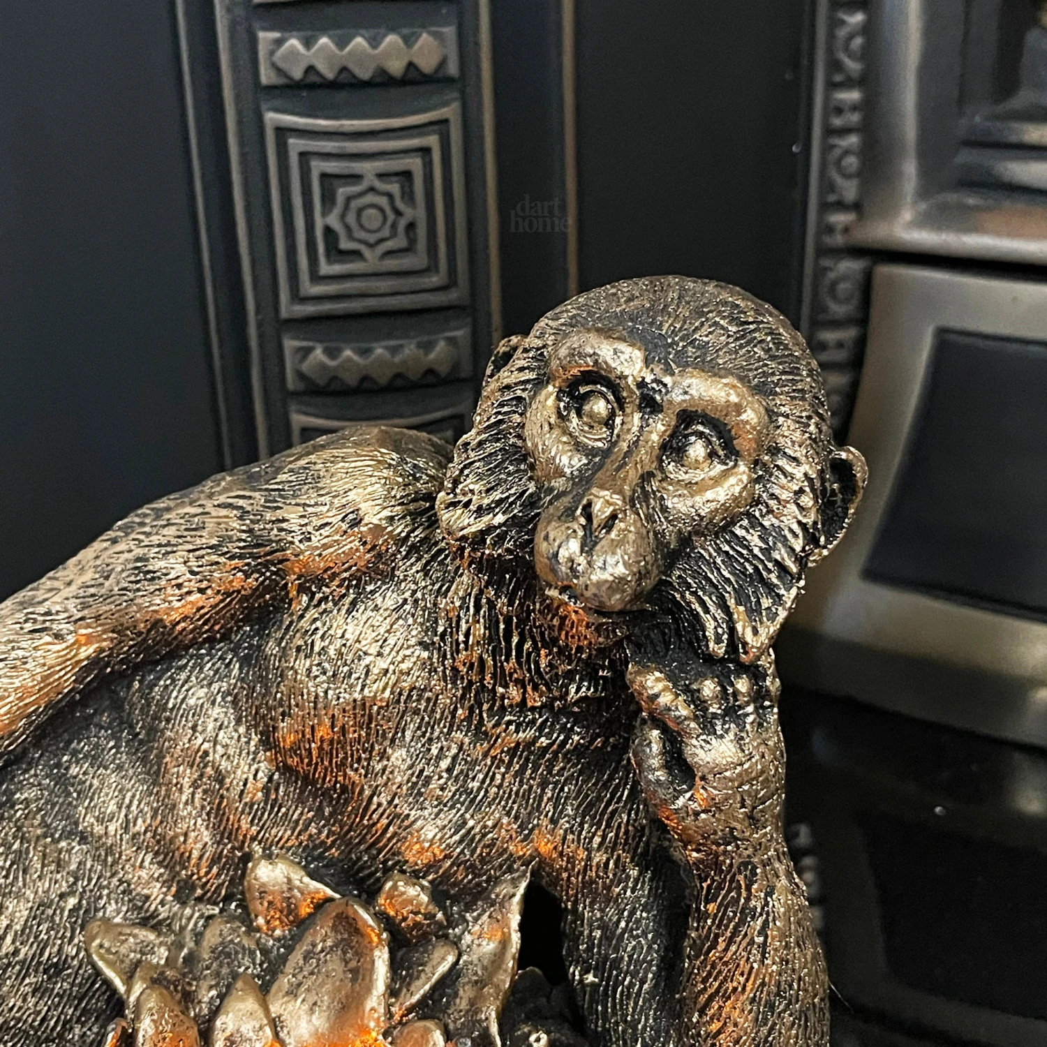 Darthome Limited Gold Lying Monkey Tealight Holder 2 Darthome Limited Gold Lying Monkey Tealight Holder - Image 2