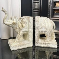 Darthome Limited Set Of 2 Indian Elephant Bookends