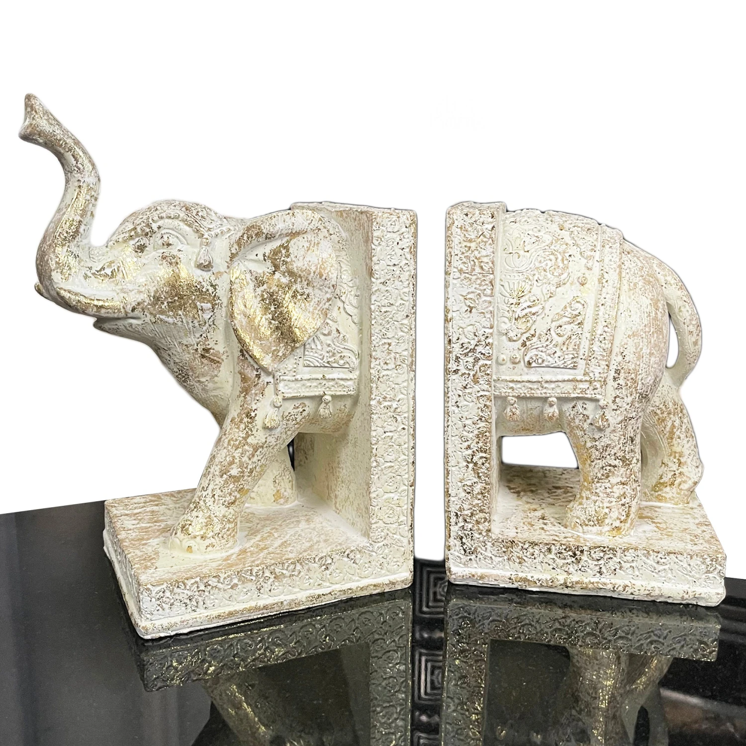 Darthome Limited Set Of 2 Indian Elephant Bookends 12 Darthome Limited Set Of 2 Indian Elephant Bookends - Image 12
