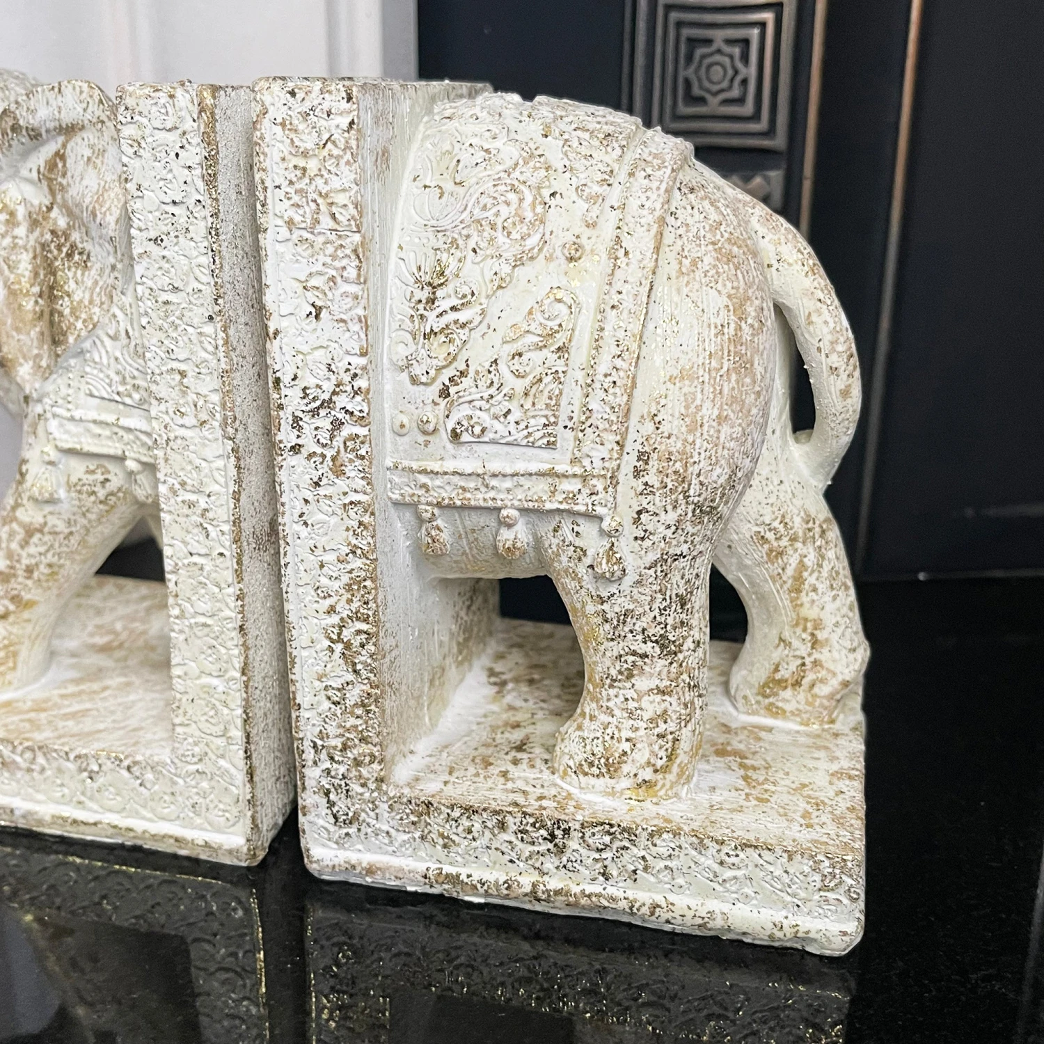 Darthome Limited Set Of 2 Indian Elephant Bookends 6 Darthome Limited Set Of 2 Indian Elephant Bookends - Image 6