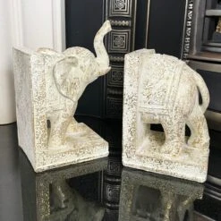 Darthome Limited Set Of 2 Indian Elephant Bookends 20 Darthome Limited Set Of 2 Indian Elephant Bookends -Darthome Limited IMG E6681