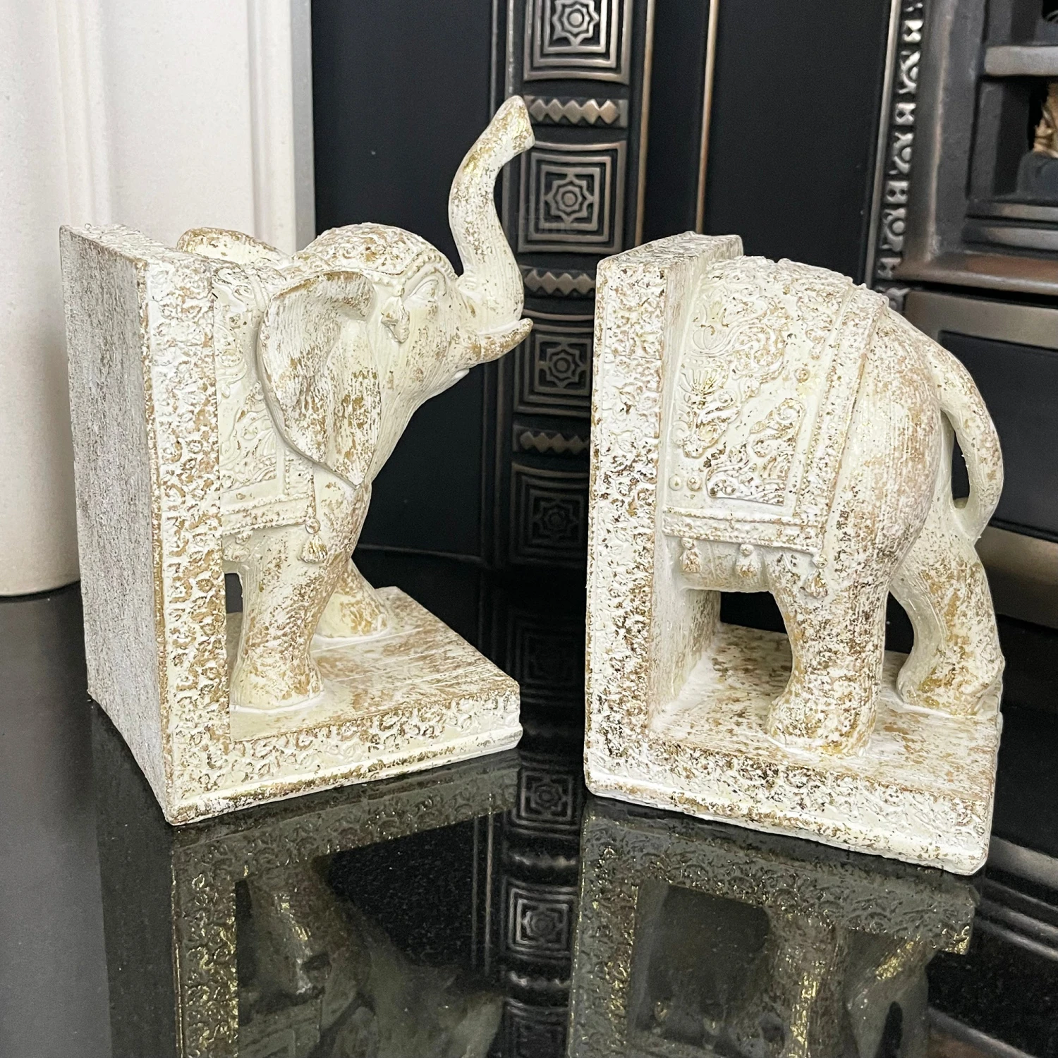 Darthome Limited Set Of 2 Indian Elephant Bookends 9 Darthome Limited Set Of 2 Indian Elephant Bookends - Image 9