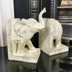 Darthome Limited Set Of 2 Indian Elephant Bookends 22 Darthome Limited Set Of 2 Indian Elephant Bookends -Darthome Limited IMG E6683