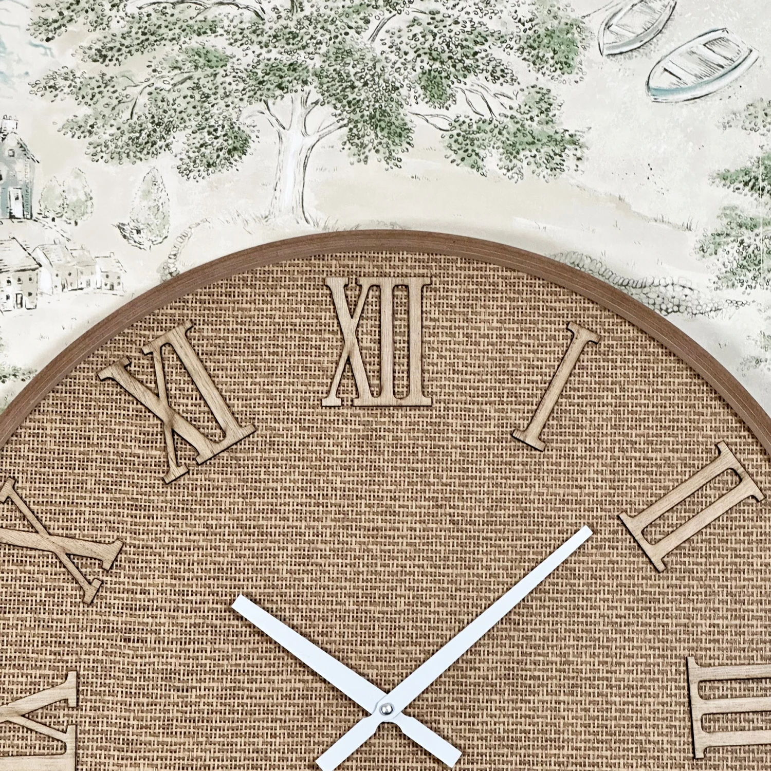 Darthome Limited Woven Rattan Wall Clock 3 Darthome Limited Woven Rattan Wall Clock - Image 3