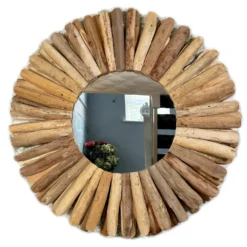 Darthome Limited Driftwood Round Mirror 80cm -Darthome Limited IMG E6903copy