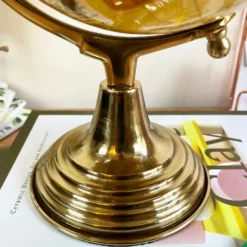 Darthome Limited World Globe On Vintage Gold Stand -Darthome Limited IMG E6906 edited75