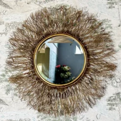 Darthome Limited Extra Large Gold Wire Sunburst Wall Mirror