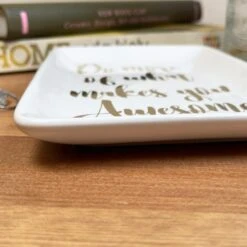 Darthome Limited White Rectangular Trinket Dish - What Makes You Awesome -Darthome Limited IMG E6938 edited92